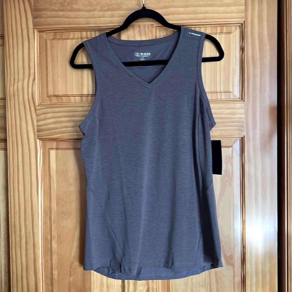 NWT Sugio Off Grid Women’s Tank Top in Heather Charcoal [Size Large]